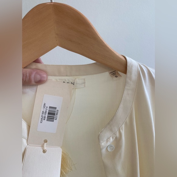 DOEN Scarlet Top Ivory size small - Picture 4 of 8